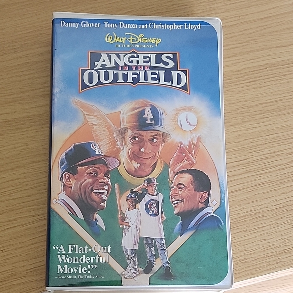 Disney Angels in the Outfield VHS with Blue and White Cover